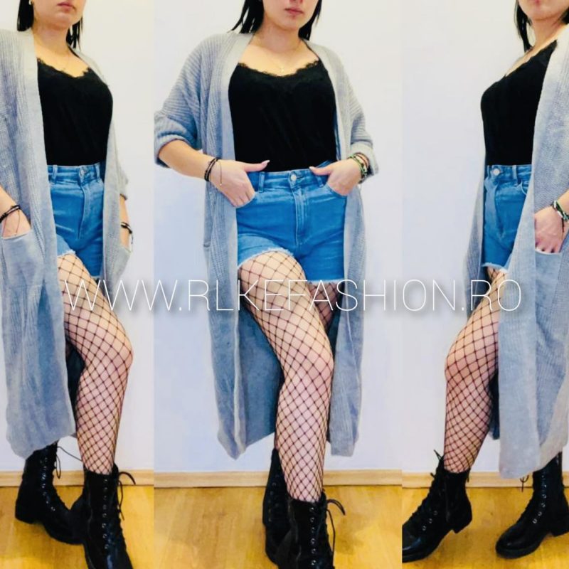 Cardigan lung din tricot cod 00226