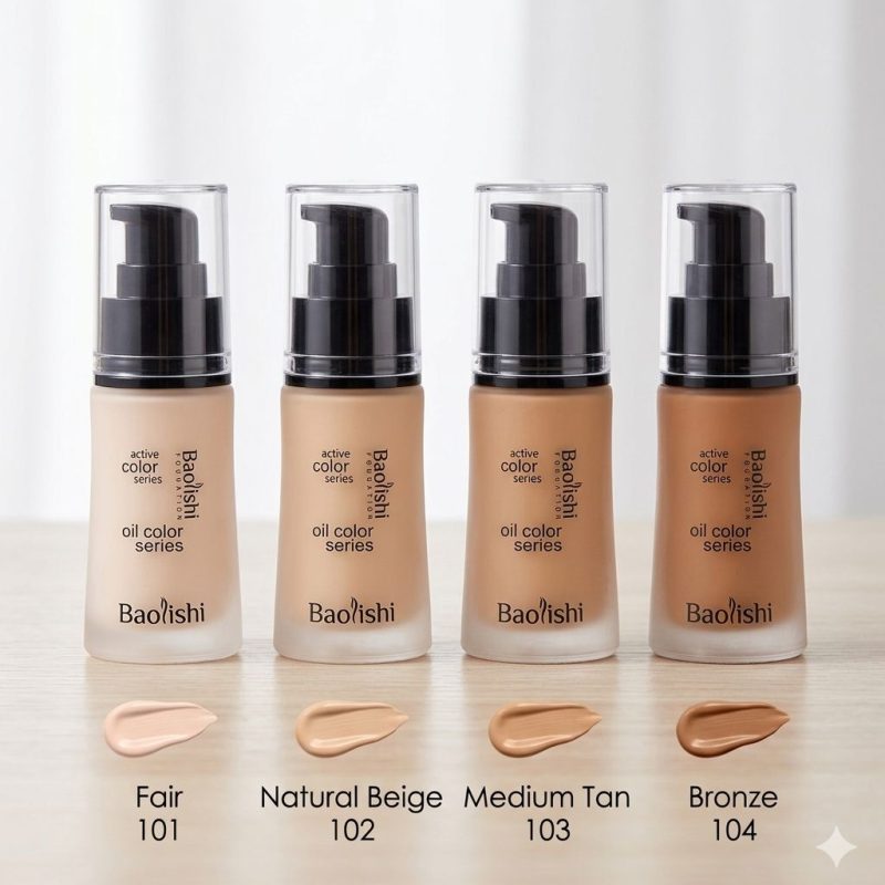 Fond de Ten Baolishi Active Color – Controlul Sebumului și Acoperire Silky pentru un Ten Mat